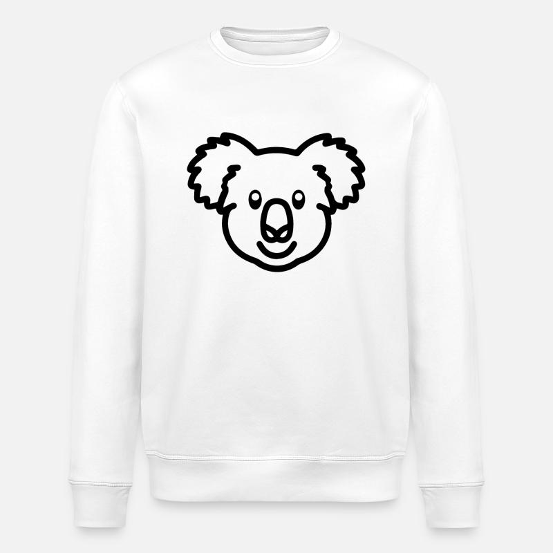 Koala - Stanley/Stella ROLLER Unisex Organic Sweatshirt - white