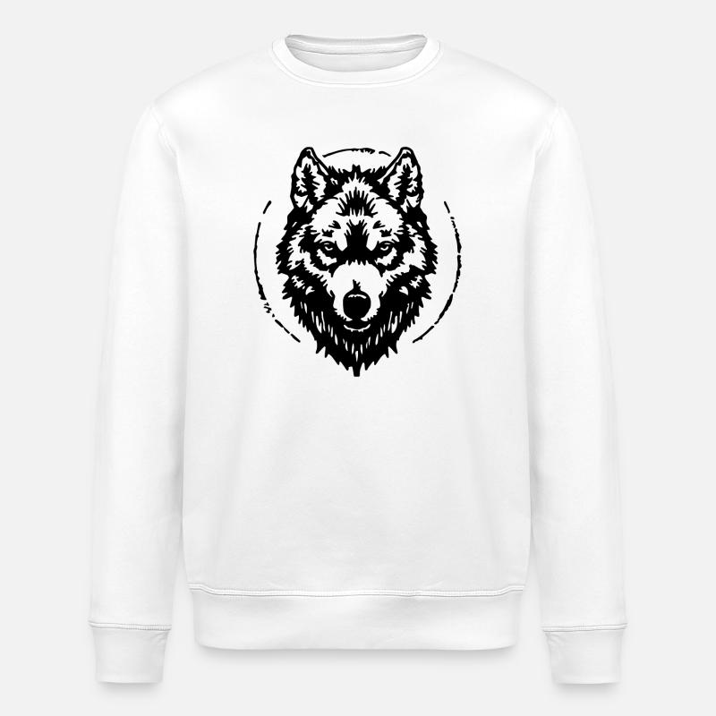 Wolf - Stanley/Stella Unisex Bio-Sweatshirt ROLLER - Weiß