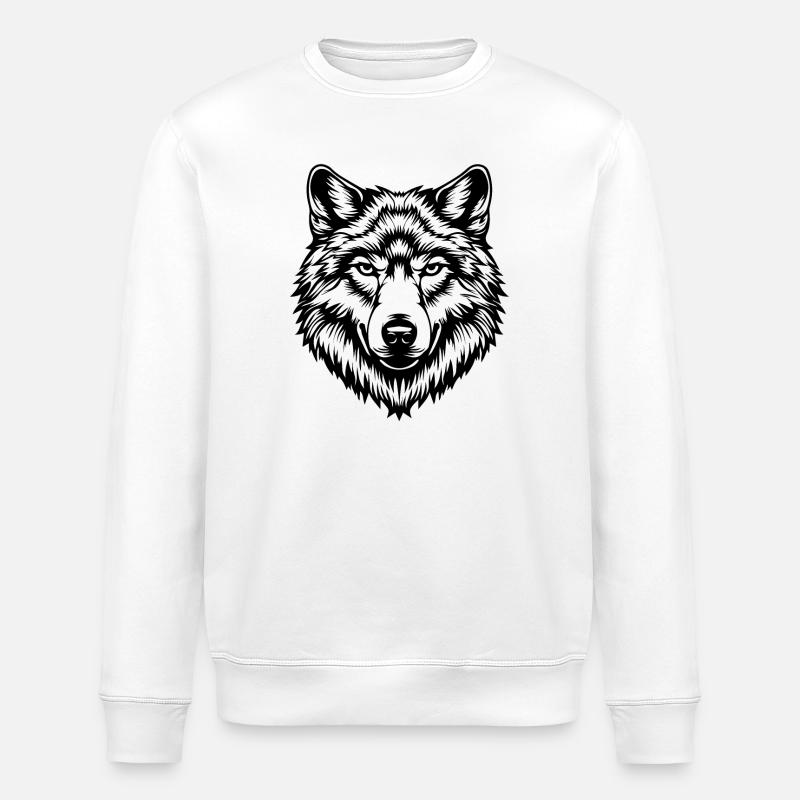 Wolf - Stanley/Stella Unisex Bio-Sweatshirt ROLLER - Weiß