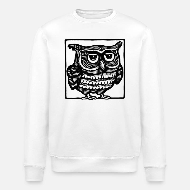 Hibou - Sweat bio ROLLER Stanley/Stella Unisexe - blanc