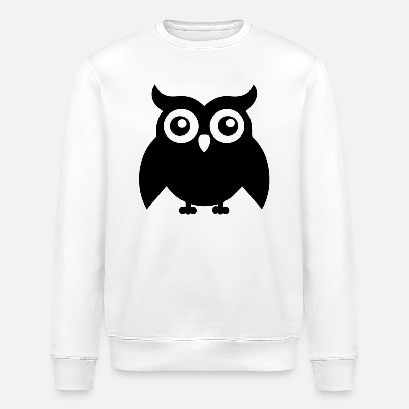 Eule - Stanley/Stella Unisex Bio-Sweatshirt ROLLER - Weiß
