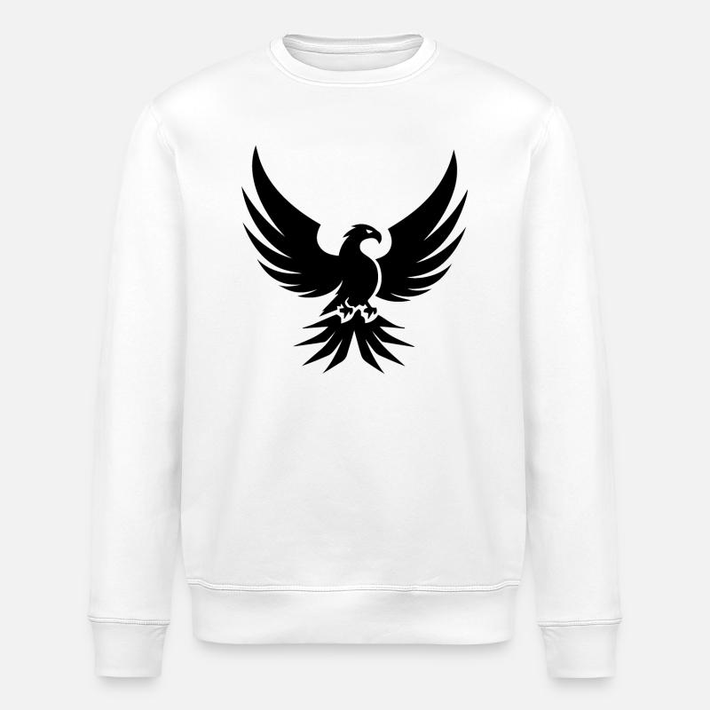Adler Adlerkopf - Stanley/Stella Unisex Bio-Sweatshirt ROLLER - Weiß