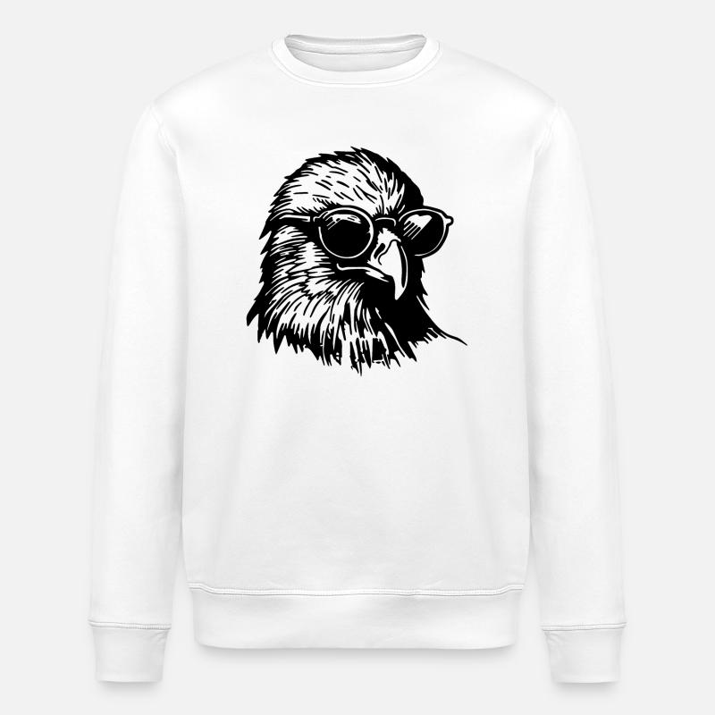 Aigle Tête d’aigle - Sweat bio ROLLER Stanley/Stella Unisexe - blanc