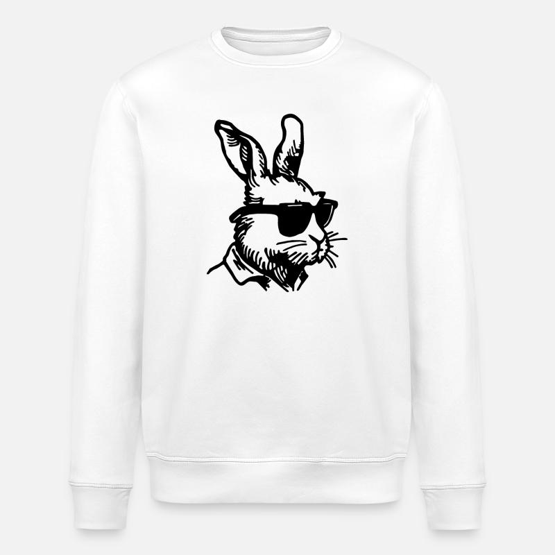 Rabbit Rabbit - Stanley/Stella ROLLER Unisex Organic Sweatshirt - white