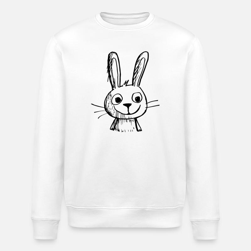 Rabbit Rabbit - Stanley/Stella ROLLER Unisex Organic Sweatshirt - white