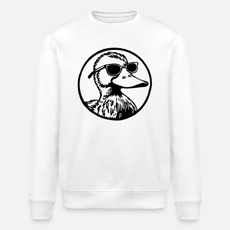 Duck Ducks - Stanley/Stella ROLLER Unisex Organic Sweatshirt - white
