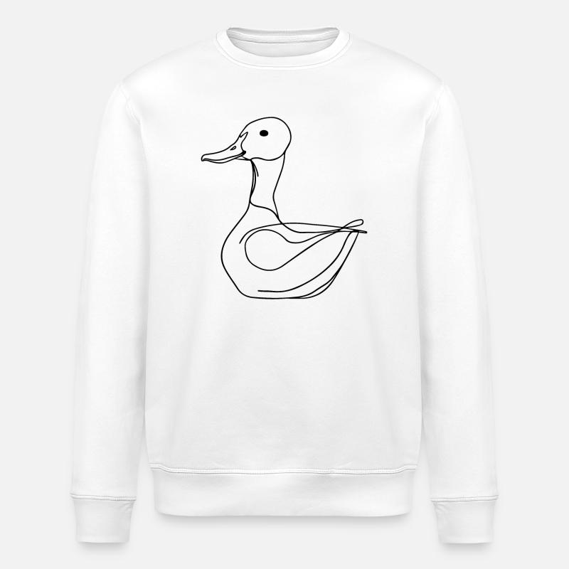 Duck Ducks - Stanley/Stella ROLLER Unisex Organic Sweatshirt - white