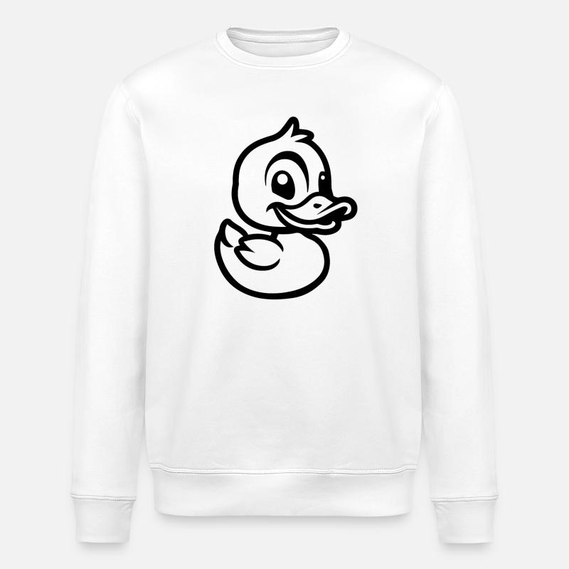 Ente Enten - Stanley/Stella Unisex Bio-Sweatshirt ROLLER - Weiß