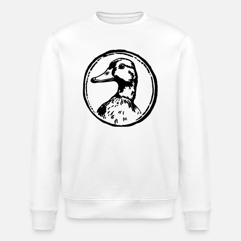 Duck Ducks - Stanley/Stella ROLLER Unisex Organic Sweatshirt - white