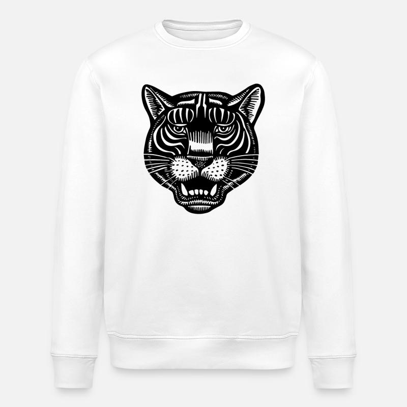 Panthère - Sweat bio ROLLER Stanley/Stella Unisexe - blanc