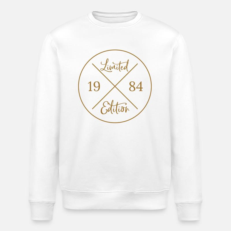 Limited Edition 1984 - Stanley/Stella ROLLER Unisex Organic Sweatshirt - white