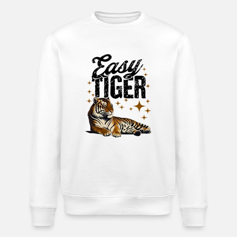 Easy Tiger - Stanley/Stella Unisex Bio-Sweatshirt ROLLER - Weiß