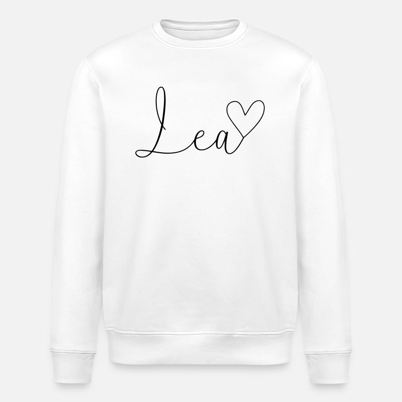 Lea Name Vorname Mädchen - Stanley/Stella Unisex Bio-Sweatshirt ROLLER - Weiß