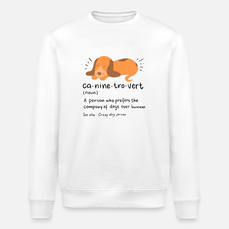 Introvertiert Geschenk Introvert Unsozial - Stanley/Stella Unisex Bio-Sweatshirt ROLLER - Weiß