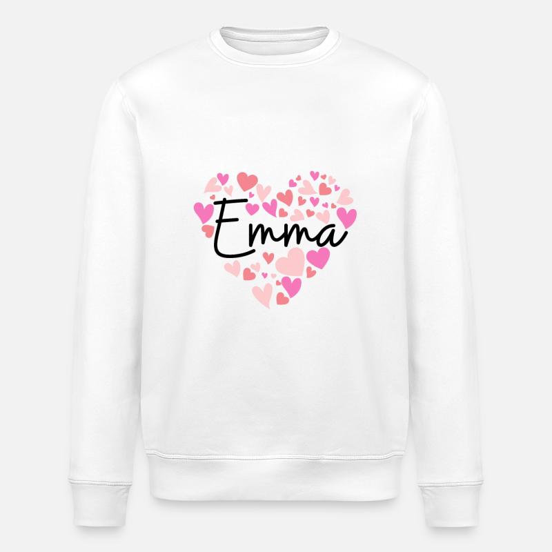 Ich liebe Emma - Stanley/Stella Unisex Bio-Sweatshirt ROLLER - Weiß