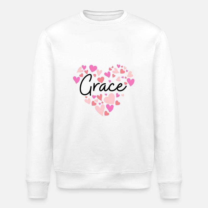 Ich liebe Grace - Stanley/Stella Unisex Bio-Sweatshirt ROLLER - Weiß
