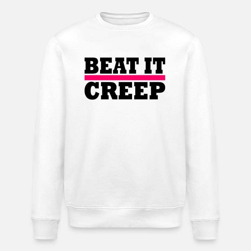 Beat it creep - Stanley/Stella Unisex Bio-Sweatshirt ROLLER - Weiß