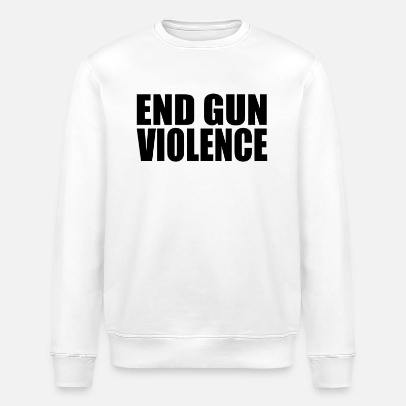 End gun violence - Stanley/Stella Unisex Bio-Sweatshirt ROLLER - Weiß