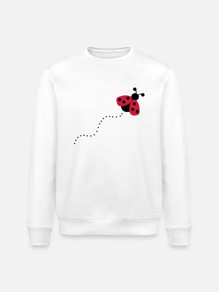 2541614 12868760 Marienkaefer - Stanley/Stella ROLLER Unisex Organic Sweatshirt - white