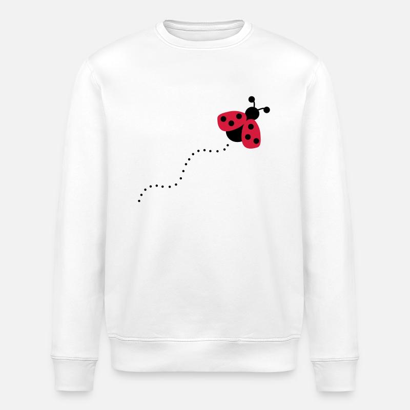 2541614 12868760 Marienkaefer - Stanley/Stella ROLLER Unisex Organic Sweatshirt - white