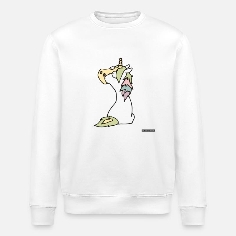 Pferd # 6 - Stanley/Stella Unisex Bio-Sweatshirt ROLLER - Weiß