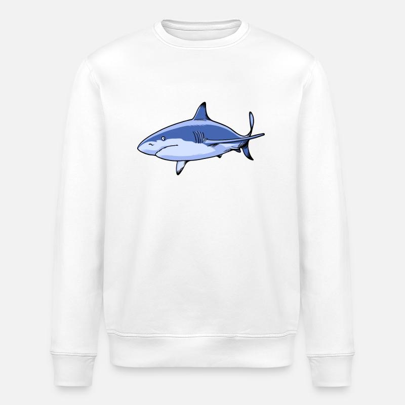 Requin - Sweat bio ROLLER Stanley/Stella Unisexe - blanc