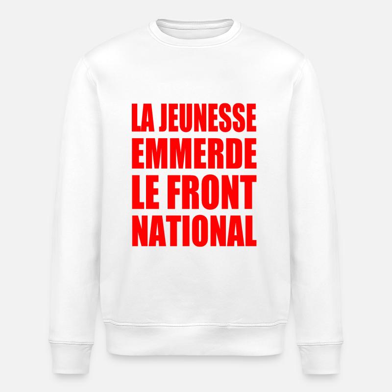 la jeunesse emmerde front national - Sweat bio ROLLER Stanley/Stella Unisexe - blanc