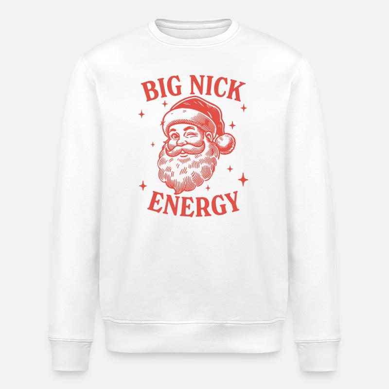 Énergie Big Nick - Sweat bio ROLLER Stanley/Stella Unisexe - blanc