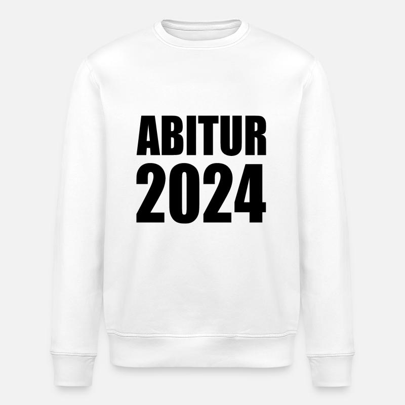 Abitur 2024 - Stanley/Stella Unisex Bio-Sweatshirt ROLLER - Weiß