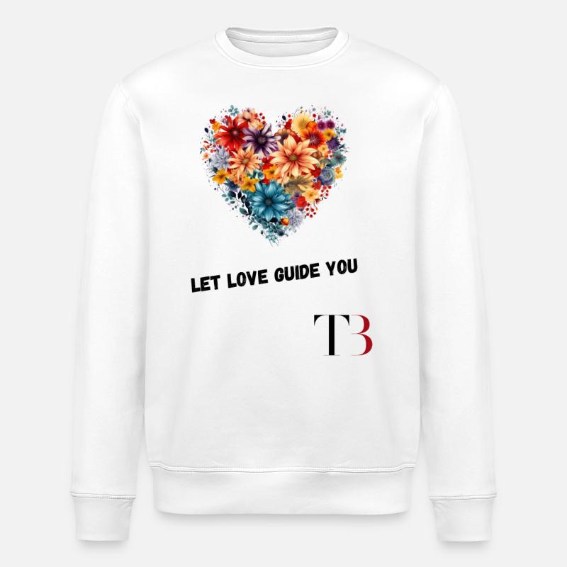 Laissez-vous guider par l’amour - Sweat bio ROLLER Stanley/Stella Unisexe - blanc