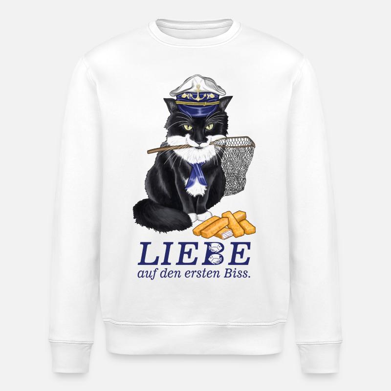 Kapitän Roxy - Version 3 - Stanley/Stella Unisex Bio-Sweatshirt ROLLER - Weiß