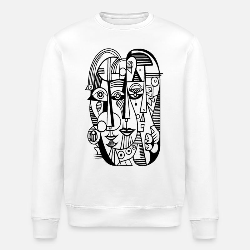 Aline Eline Yline - Stanley/Stella ROLLER Unisex Organic Sweatshirt - white