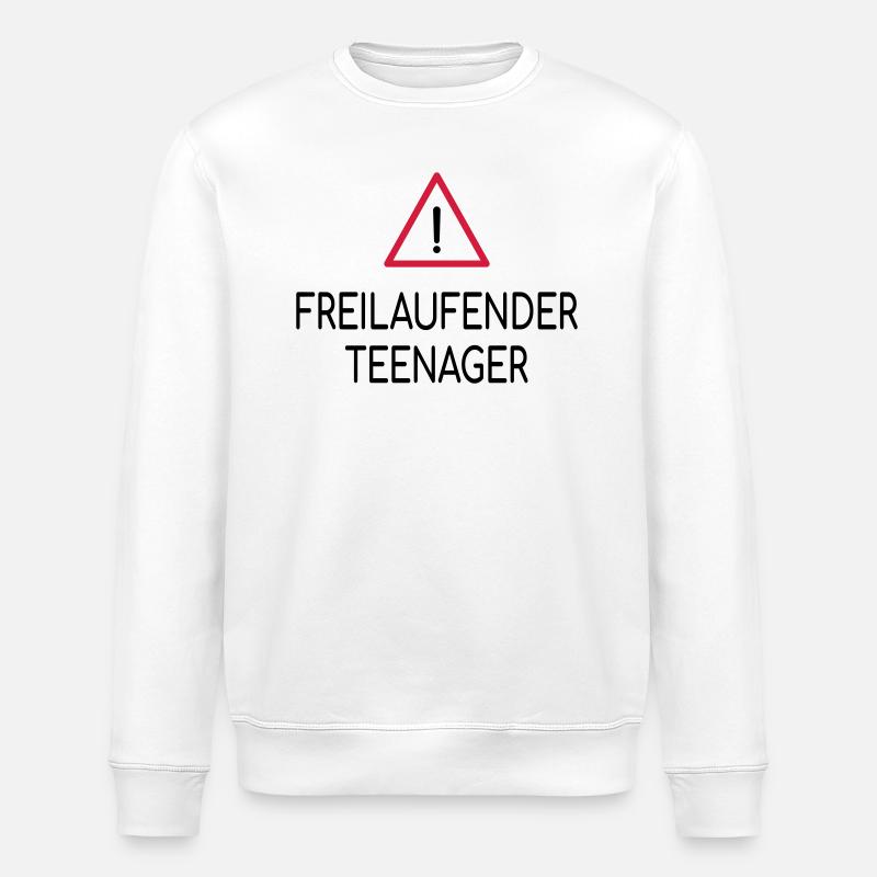 Attention aux adolescents en liberté - Sweat bio ROLLER Stanley/Stella Unisexe - blanc