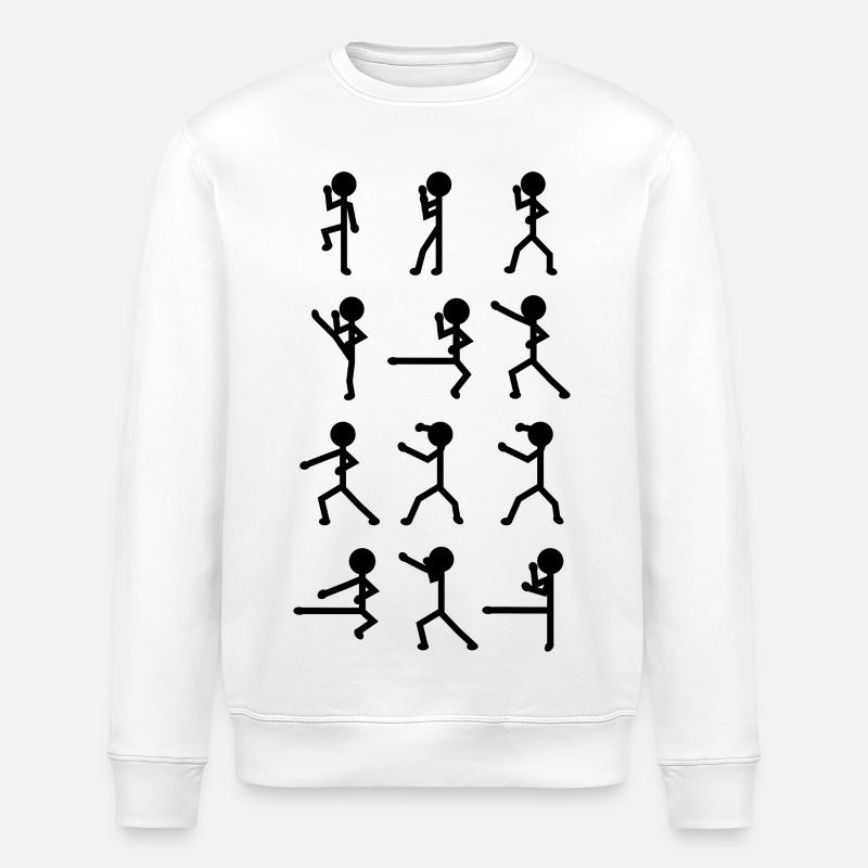 Figurine bâton karatéka - Sweat bio ROLLER Stanley/Stella Unisexe - blanc