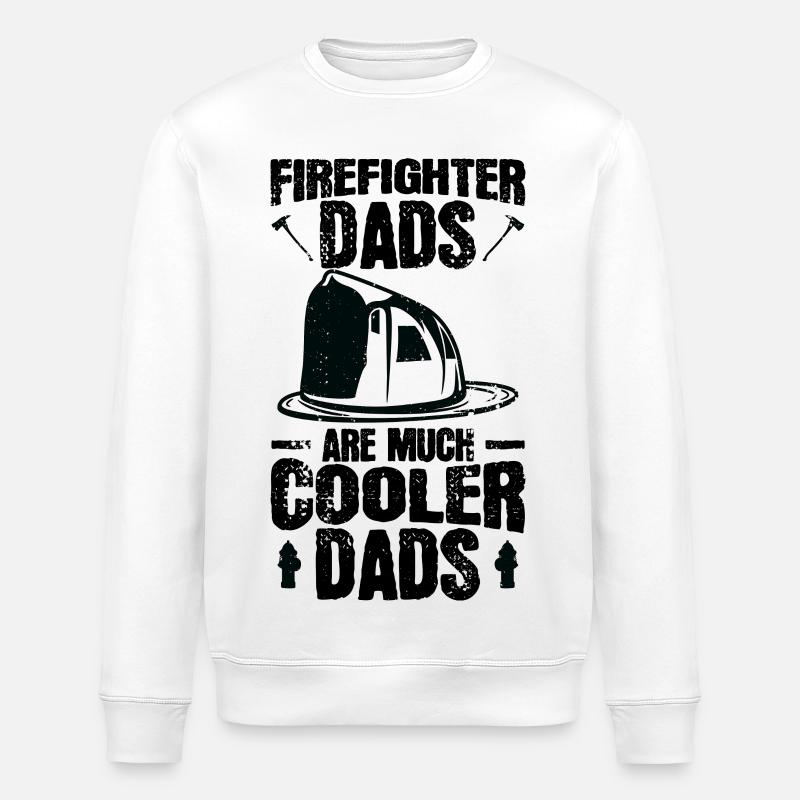 Feuerwehr Vater - Stanley/Stella Unisex Bio-Sweatshirt ROLLER - Weiß