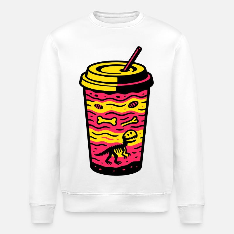 Coupe Matcha Dino - Sweat bio ROLLER Stanley/Stella Unisexe - blanc