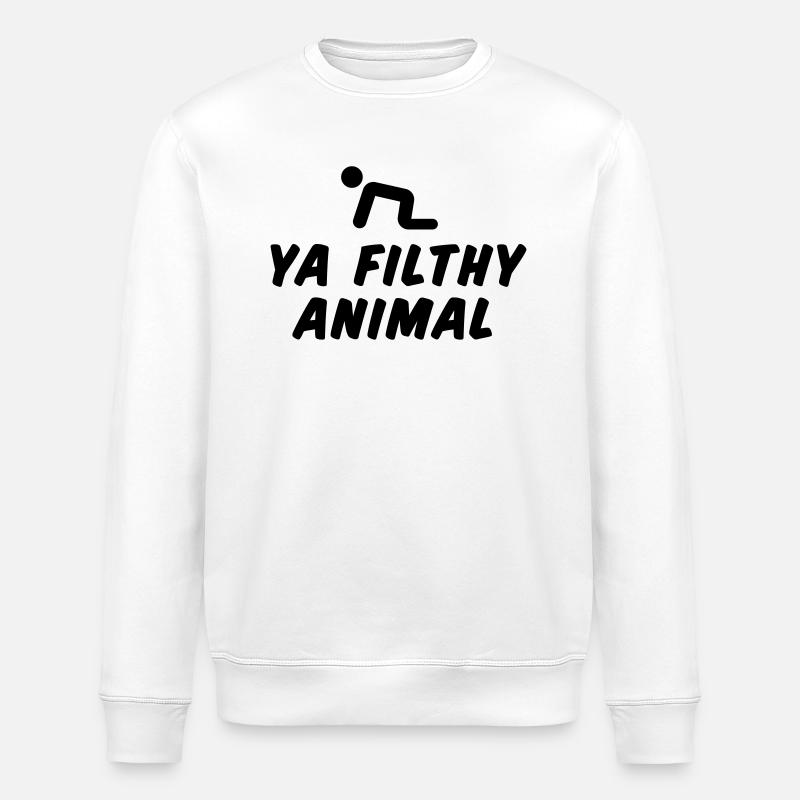 Ya Filthy Animal - Sweat bio ROLLER Stanley/Stella Unisexe - blanc