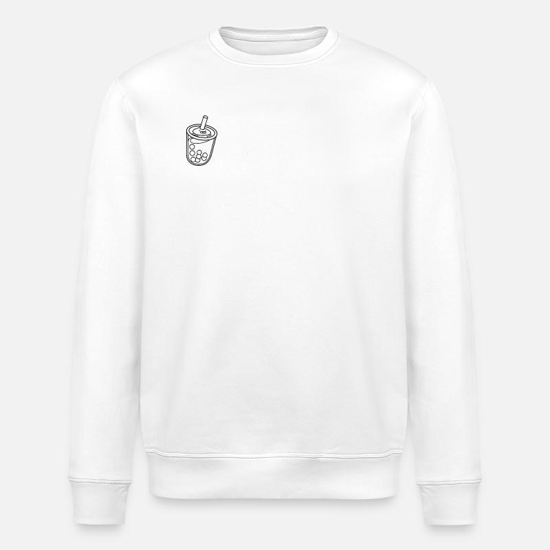 Thé à bulles - Sweat bio ROLLER Stanley/Stella Unisexe - blanc