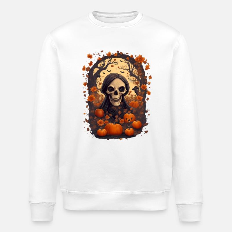 Spooky Man Halloween - Sweat bio ROLLER Stanley/Stella Unisexe - blanc