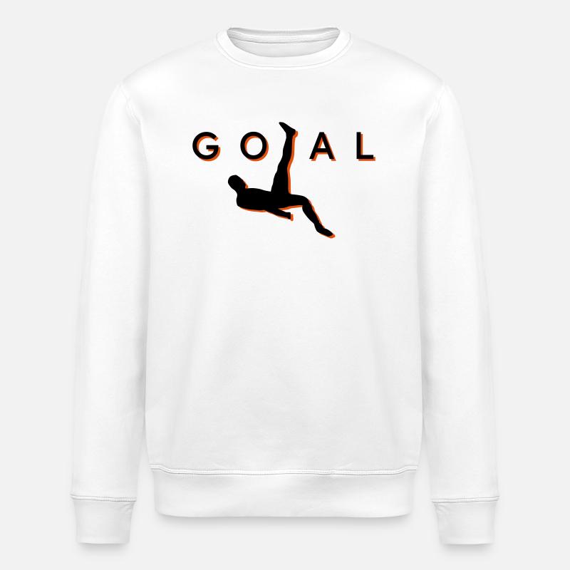 Fußball Fallrückzieher Tor - Stanley/Stella Unisex Bio-Sweatshirt ROLLER - Weiß