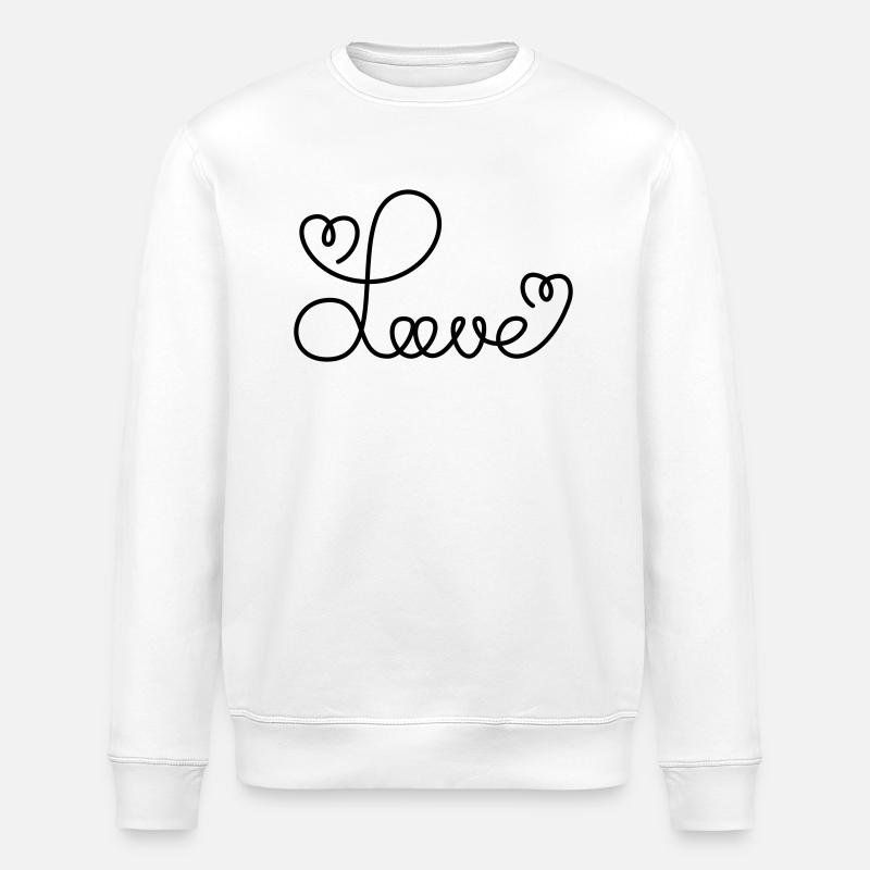 Love - Stanley/Stella Unisex Bio-Sweatshirt ROLLER - Weiß