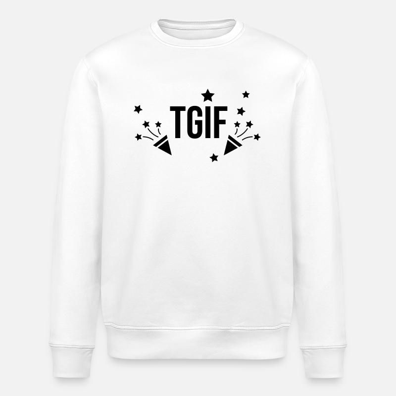 TGIF Party Geschenk - Stanley/Stella Unisex Bio-Sweatshirt ROLLER - Weiß
