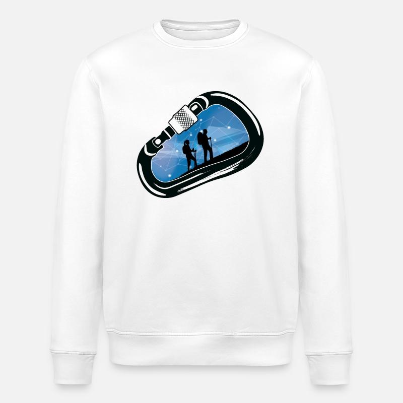 Escalade de mousqueton - Sweat bio ROLLER Stanley/Stella Unisexe - blanc