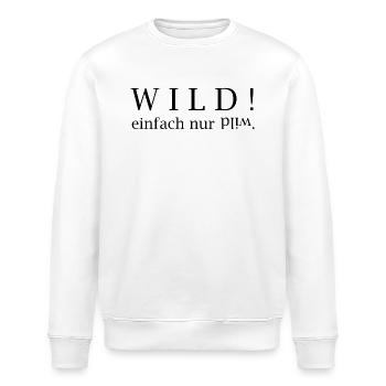 WILD! einfach nur wild. - Stanley/Stella Unisex Bio-Sweatshirt ROLLER - Weiß - Vorne - Nik (191cm)