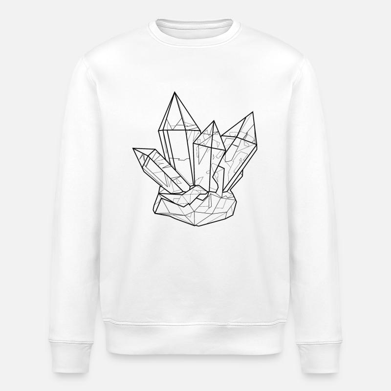 Crystal - Stanley/Stella Unisex Bio-Sweatshirt ROLLER - Weiß