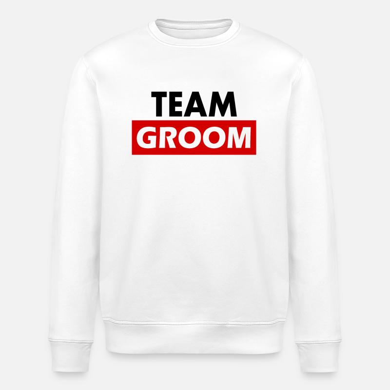 Team groom - Stanley/Stella Unisex Bio-Sweatshirt ROLLER - Weiß