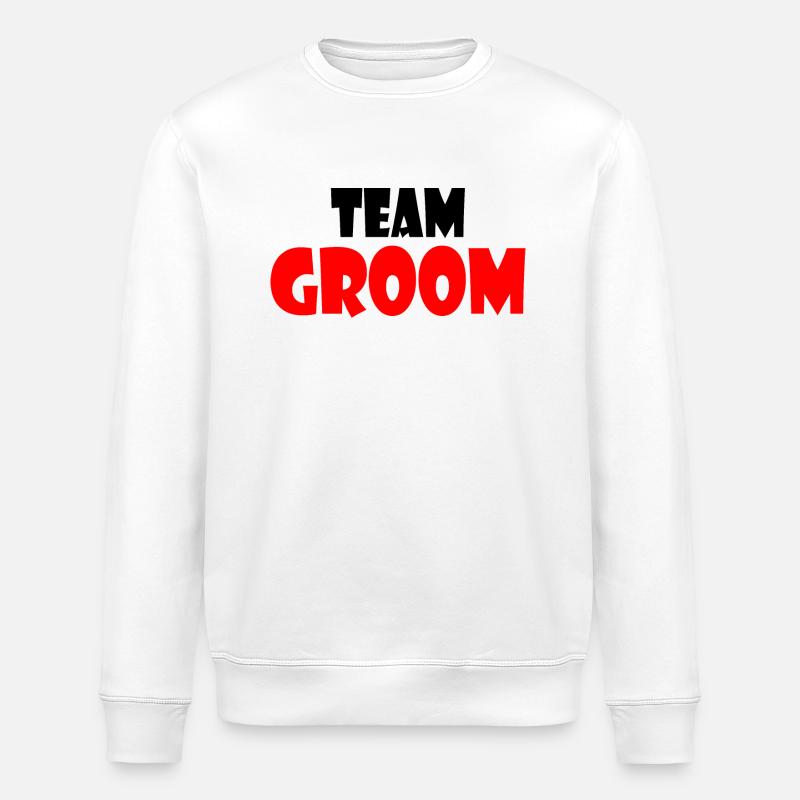 Team groom - Stanley/Stella Unisex Bio-Sweatshirt ROLLER - Weiß