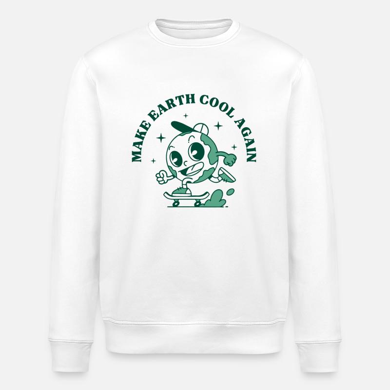 Die Erde wieder abkühlen lassen - Stanley/Stella Unisex Bio-Sweatshirt ROLLER - Weiß