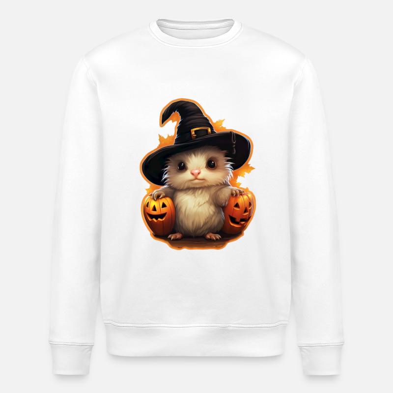 Monstre mignon d’Halloween - Sweat bio ROLLER Stanley/Stella Unisexe - blanc
