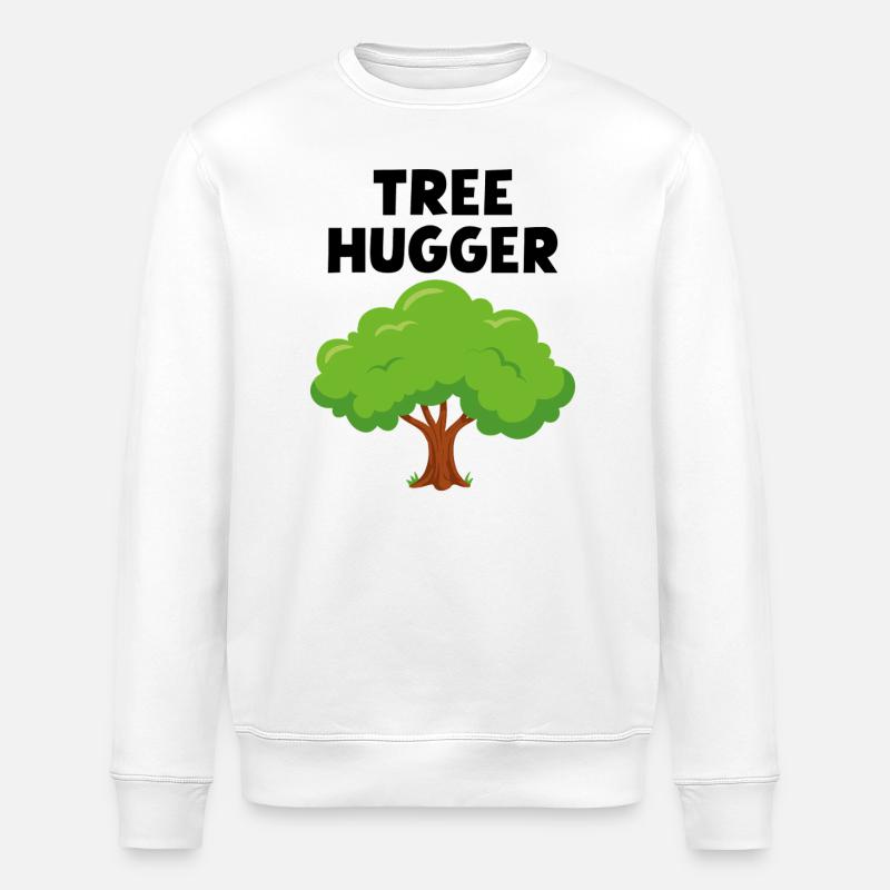 Baum-Umarmer - Stanley/Stella Unisex Bio-Sweatshirt ROLLER - Weiß